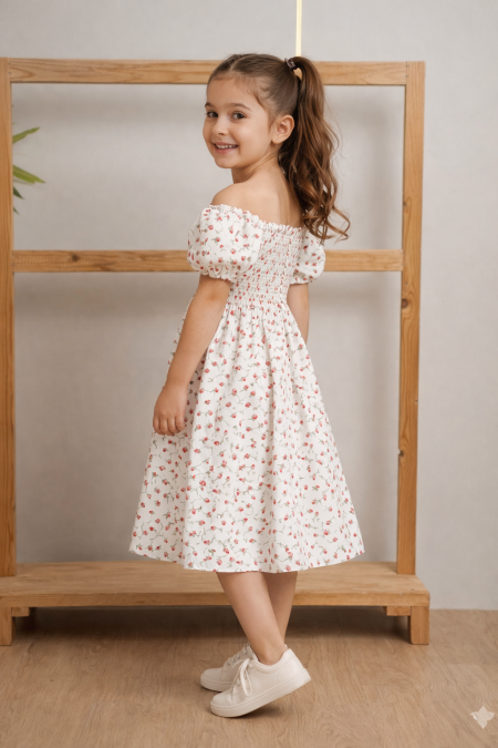 فستان بناتي صيفي