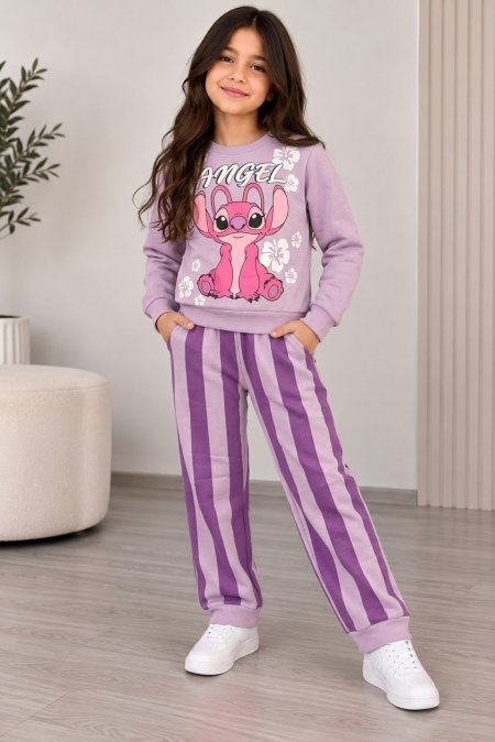 بدلة stitch بناتي zara